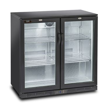 vetrina refrigerata da incasso 201 litri porte battenti chvp2pbn
